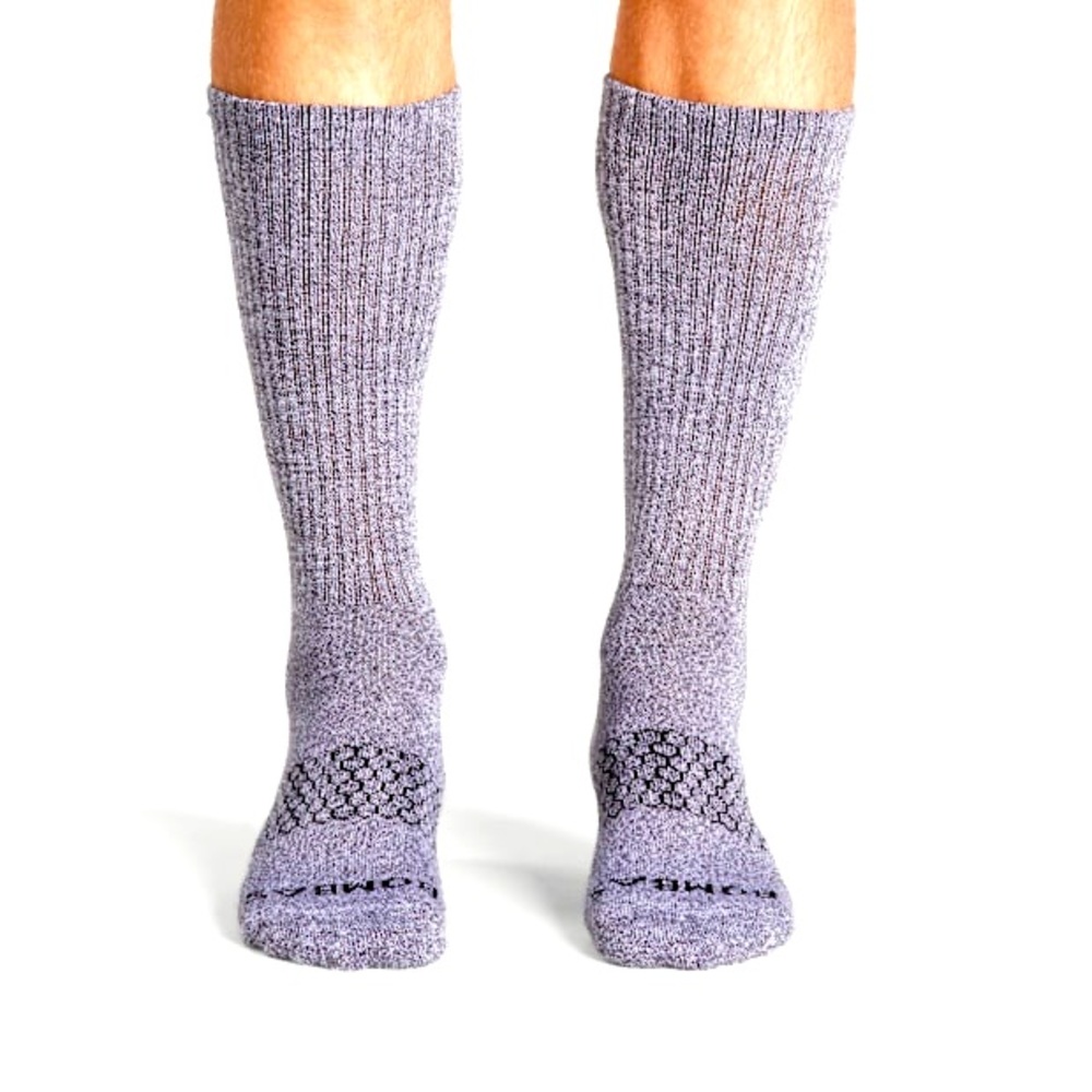 BOMBAS  Marl Calf Socks 2 pair gray 
Your everyday socks,multi-textured pop(109)